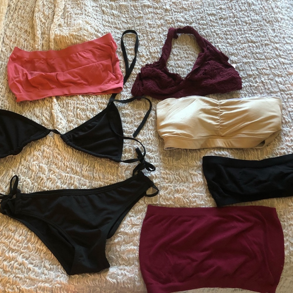 Brallete +Bikini +bandeau bundle